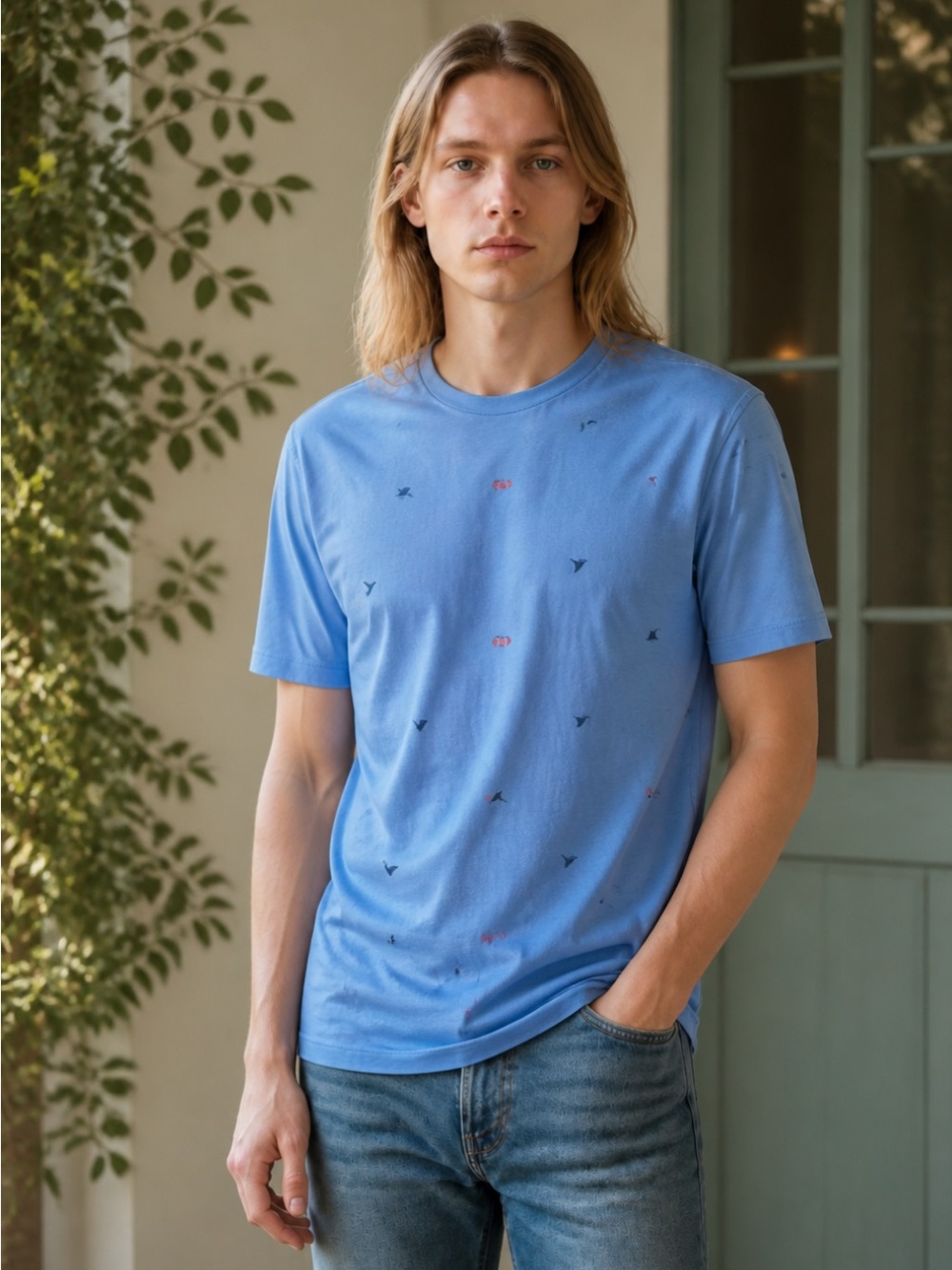 ~BUNDLE ONLY~ Old Navy Nautical Soft Blue Graphic Tee